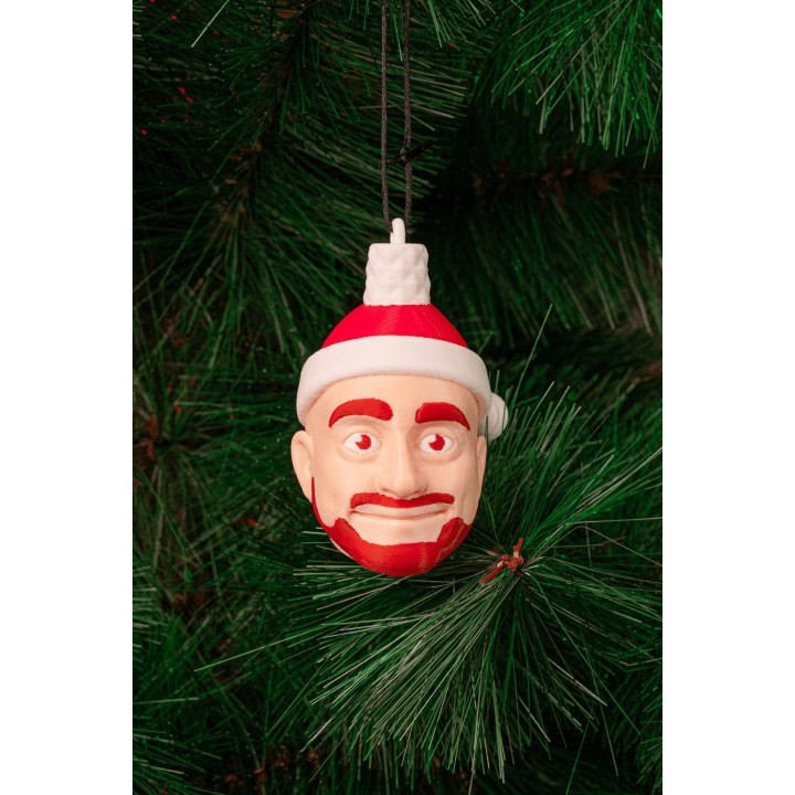 Boule De Noël Visage Personnalisable – Ornement Sapin Unique
