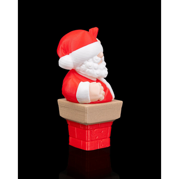 Père Noël Coincé Dans La Cheminée – Figurine & Ornement De Sapin
