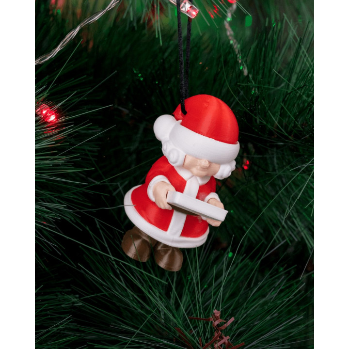Figurine Mme Claus Avec Plateau De Cookies – Ornement De Noël
