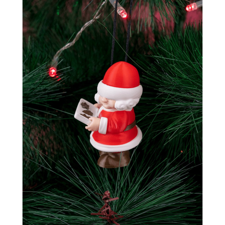 Figurine Mme Claus Avec Plateau De Cookies – Ornement De Noël
