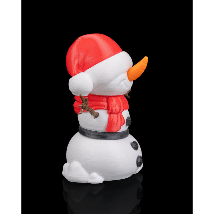 Bonhomme De Neige Souriant – Figurine De Noël Festive