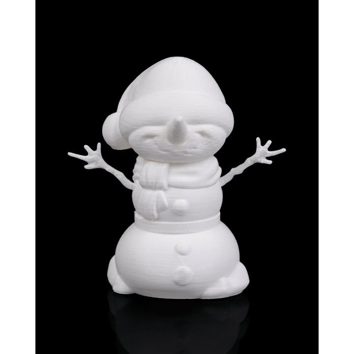 Bonhomme De Neige Souriant – Figurine De Noël Festive