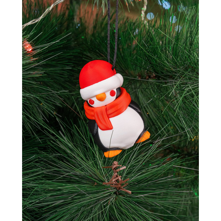 Pingouin Touriste Du Pôle Nord – Figurine De Noël Multicolore
