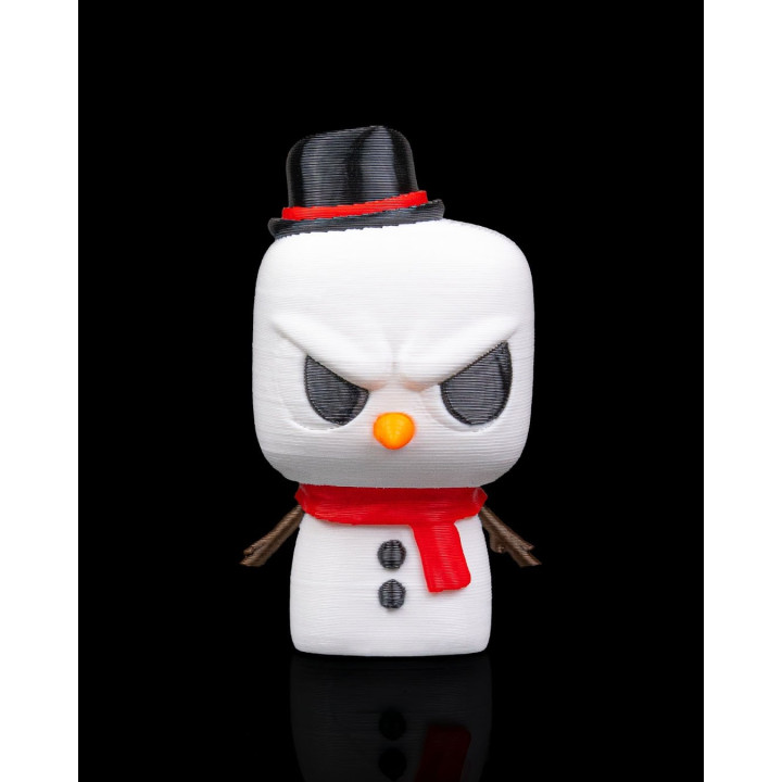 Snowmanty – Figurine Bonhomme De Neige Grognon & Porte-Clés