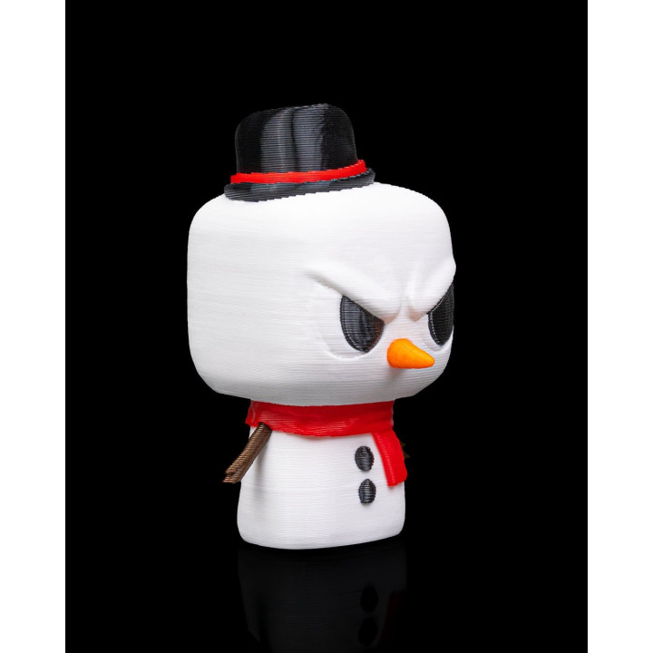 Snowmanty – Figurine Bonhomme De Neige Grognon & Porte-Clés