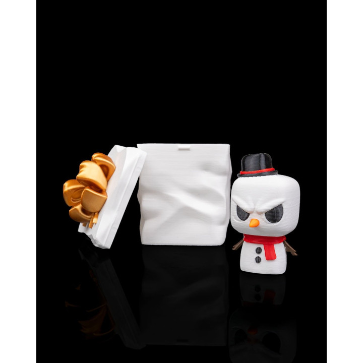 Snowmanty – Figurine Bonhomme De Neige Grognon & Porte-Clés