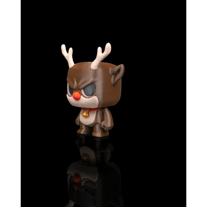 Rantydeer – Figurine Renne De Noël Grognon & Porte-Clés