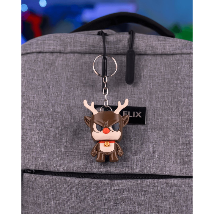 Rantydeer – Figurine Renne De Noël Grognon & Porte-Clés