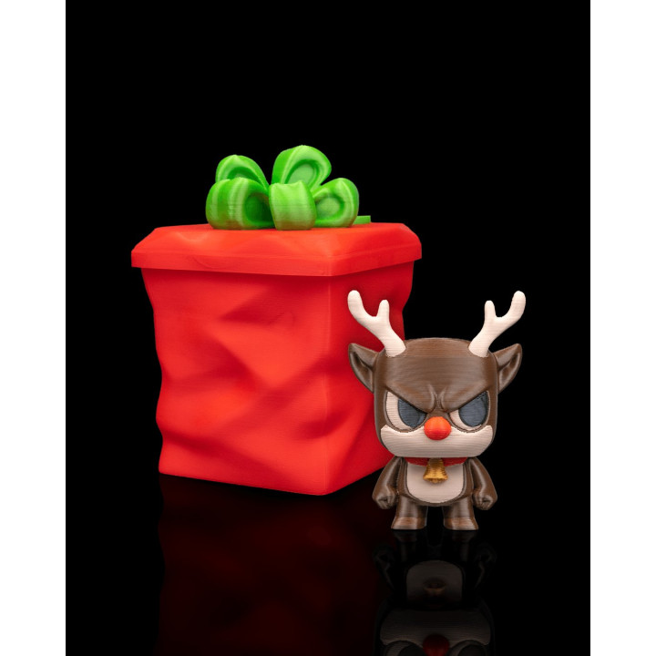Rantydeer – Figurine Renne De Noël Grognon & Porte-Clés