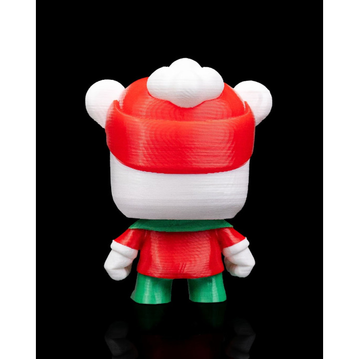 Anty Bear De Noël – Figurine & Porte-Clés Grognon Made In Occitanie