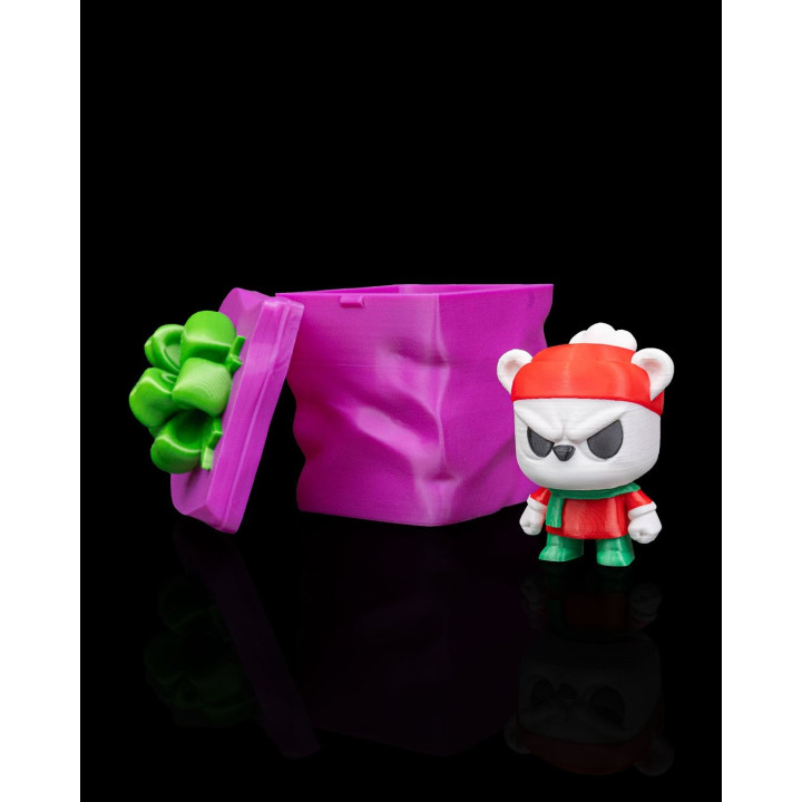 Anty Bear De Noël – Figurine & Porte-Clés Grognon Made In Occitanie