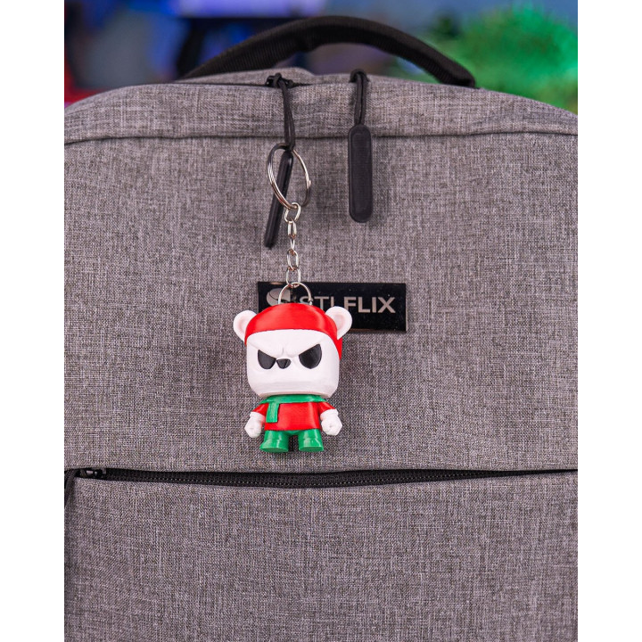 Anty Bear De Noël – Figurine & Porte-Clés Grognon Made In Occitanie