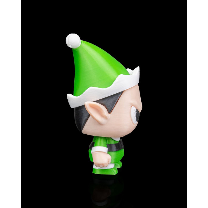 Anty Elf – Figurine Lutin De Noël Grognon Avec Boîte Cadeau & Porte-Clés