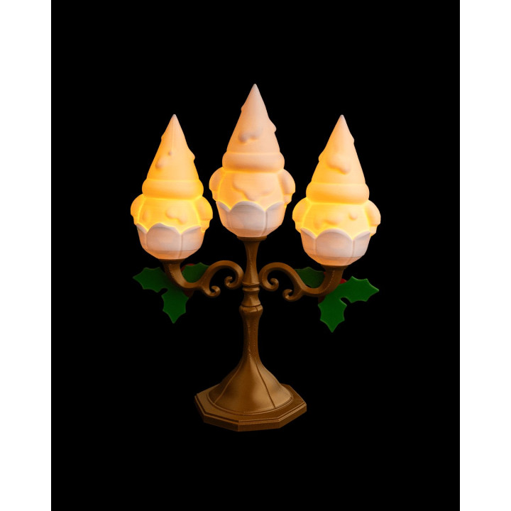 Gnomedelabra – Lampe De Table Gnomes De Noël