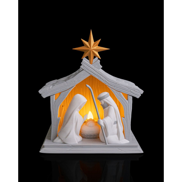 Crèche De Noël Lumineuse – Lampe De Table Nativité