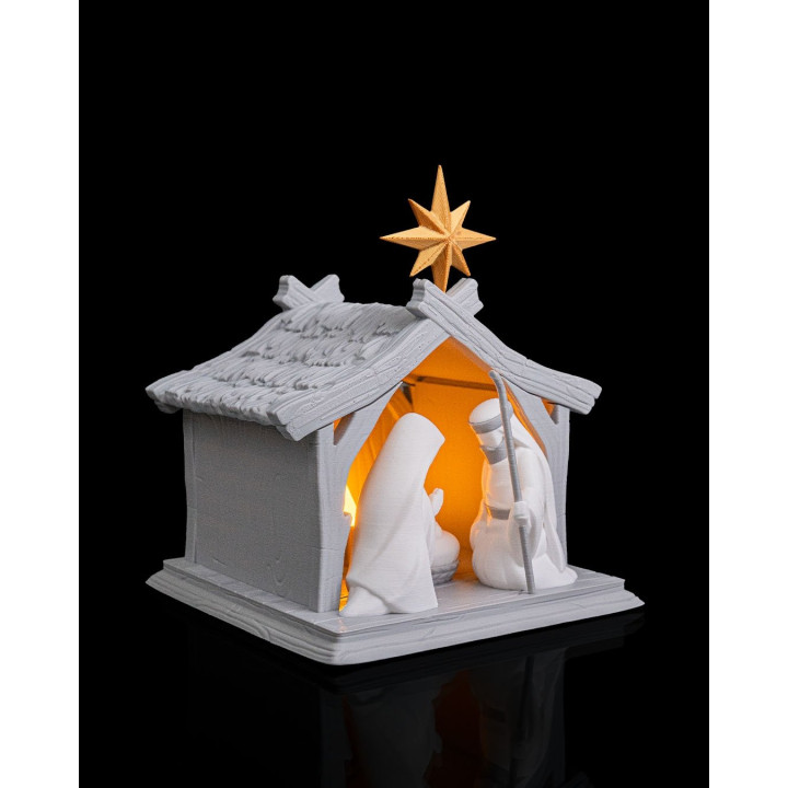Crèche De Noël Lumineuse – Lampe De Table Nativité