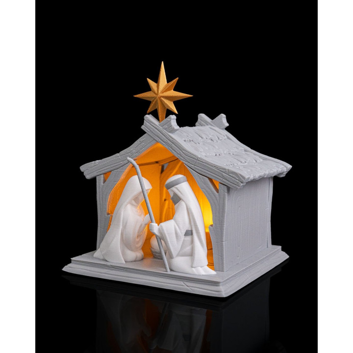 Crèche De Noël Lumineuse – Lampe De Table Nativité