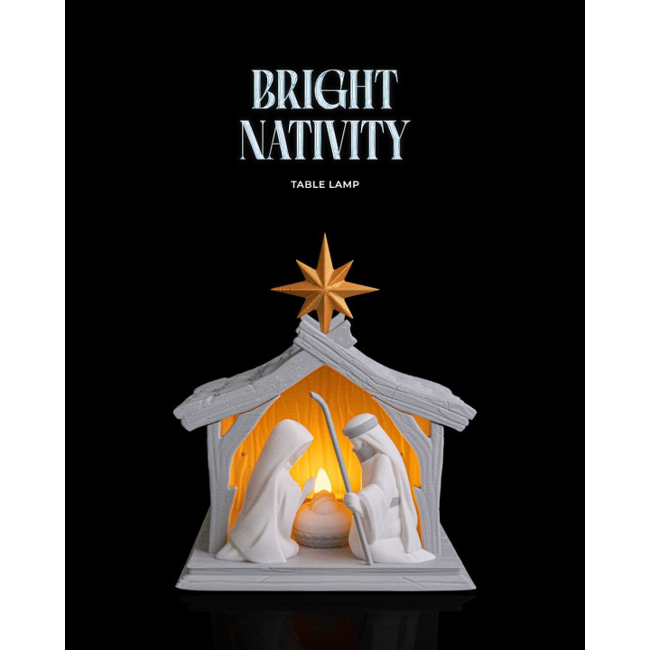 Crèche De Noël Lumineuse – Lampe De Table Nativité