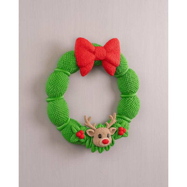 Couronne De Noël Renne – Décoration De Porte Festive