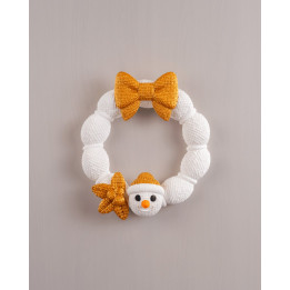 Couronne De Noël Bonhomme De Neige – Décoration Porte Hiver
