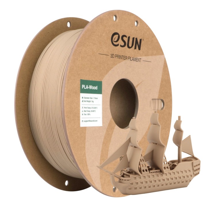 eSun - PLA Wood - Tremble (Aspen) - 1.75mm - 1 kg | Espace Maker