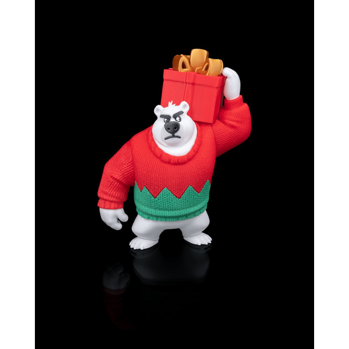 Polar Bearer – Figurine Ours Polaire De Noël Avec Cadeau
