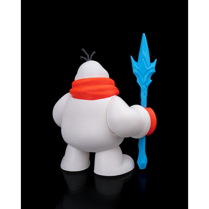 Snow Sentinel – Figurine Bonhomme De Neige Guerrier