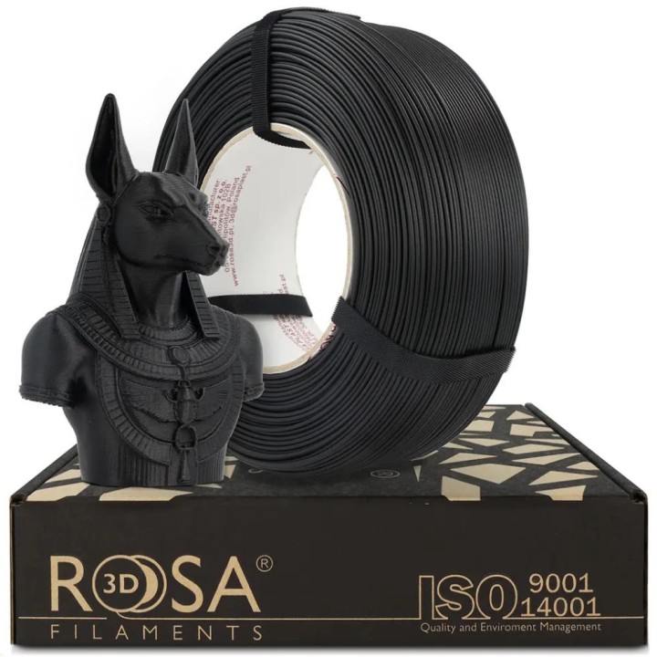 Rosa3D - PLA-CF Matt - Noir Carbone (Carbon Black) - 1,75mm - 1kg - Re