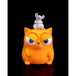 Porte-Clés Chat Grognon & Souris – Figurine Humoristique Made In Occitanie