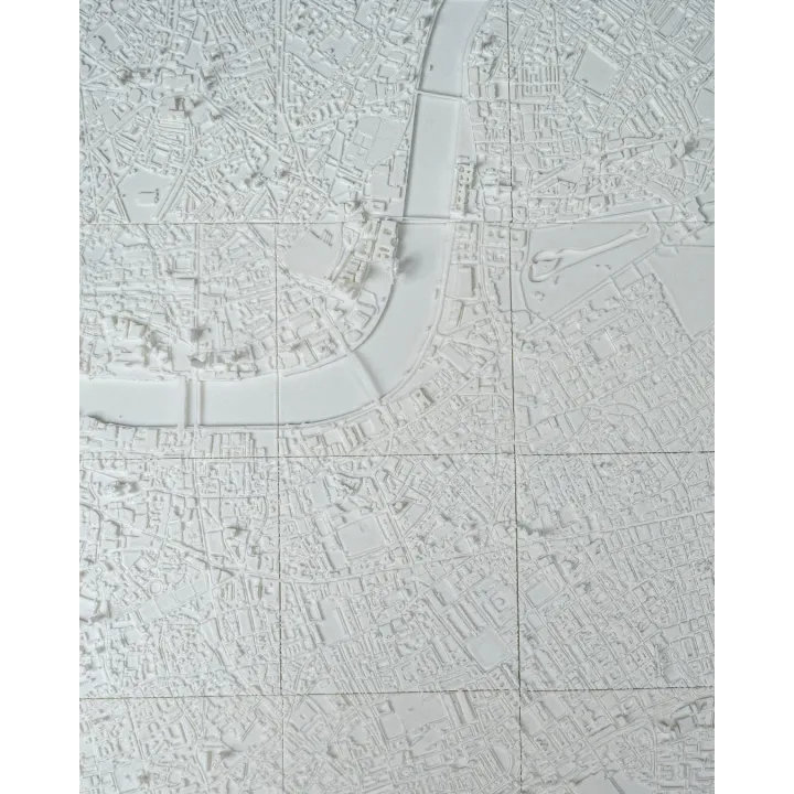 Carte relief Londres 3D – Déco murale Made in Occitanie