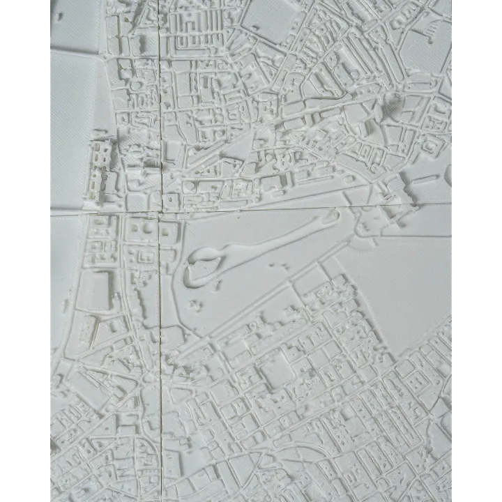 Carte relief Londres 3D – Déco murale Made in Occitanie