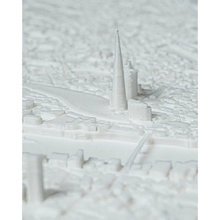 Carte relief Londres 3D – Déco murale Made in Occitanie