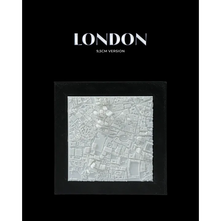 Carte relief Londres 3D – Déco murale Made in Occitanie