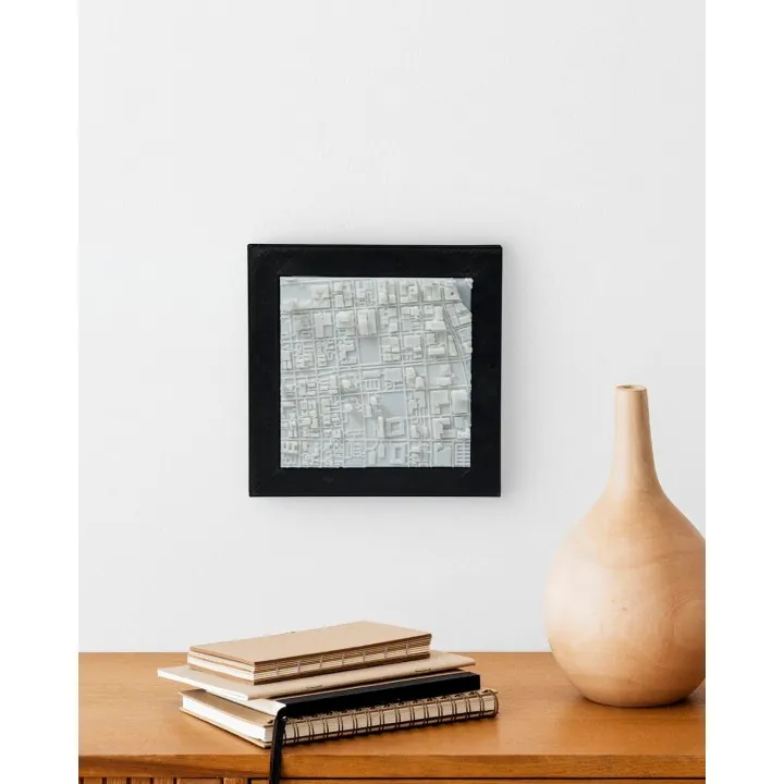 Carte 3D Relief Milwaukee – Made in Occitanie