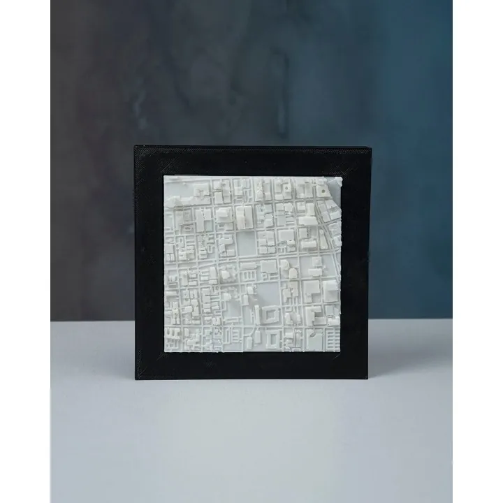 Carte 3D Relief Milwaukee – Made in Occitanie