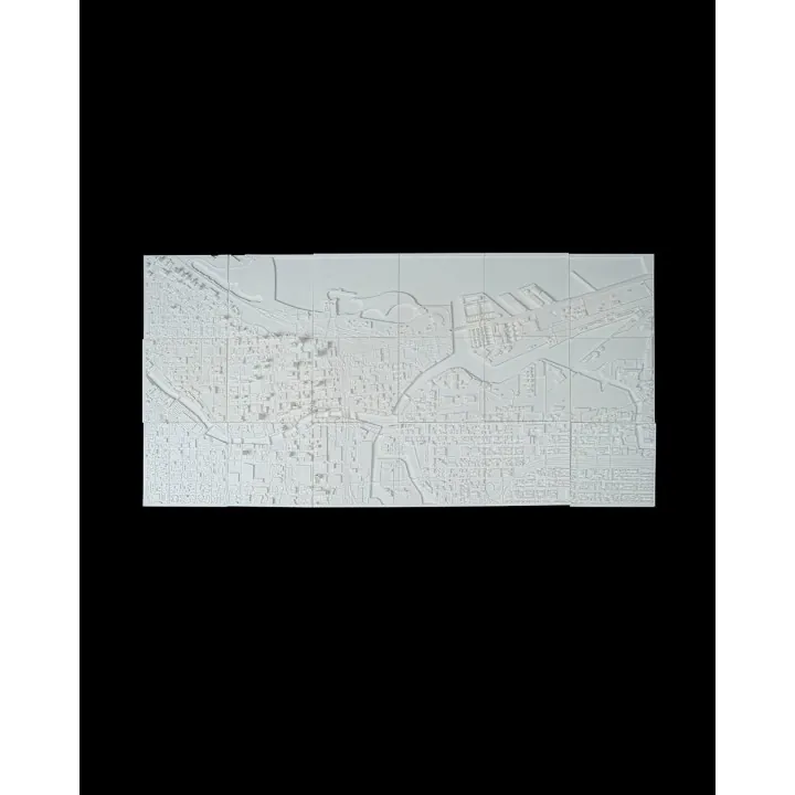Carte 3D Relief Milwaukee – Made in Occitanie
