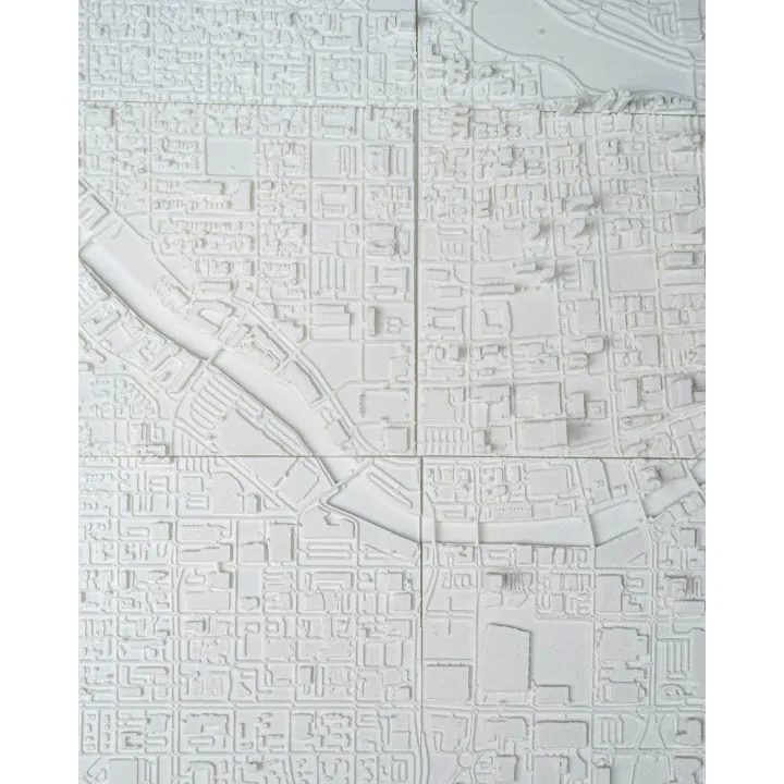 Carte 3D Relief Milwaukee – Made in Occitanie