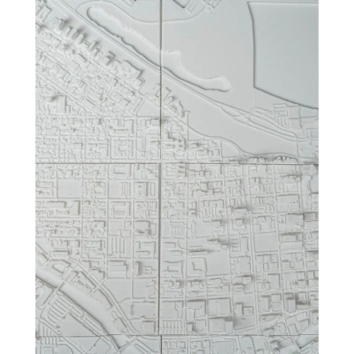 Carte 3D Relief Milwaukee – Made in Occitanie