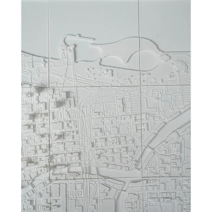 Carte 3D Relief Milwaukee – Made in Occitanie
