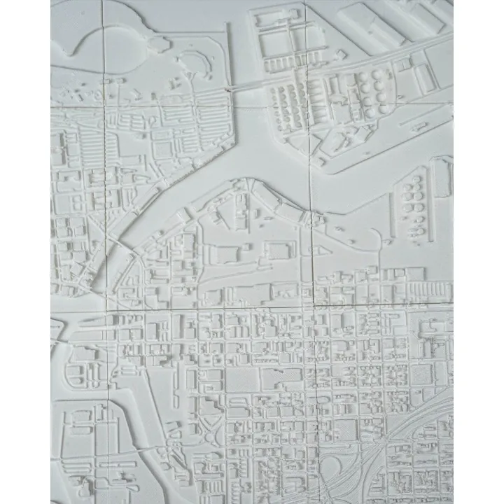 Carte 3D Relief Milwaukee – Made in Occitanie