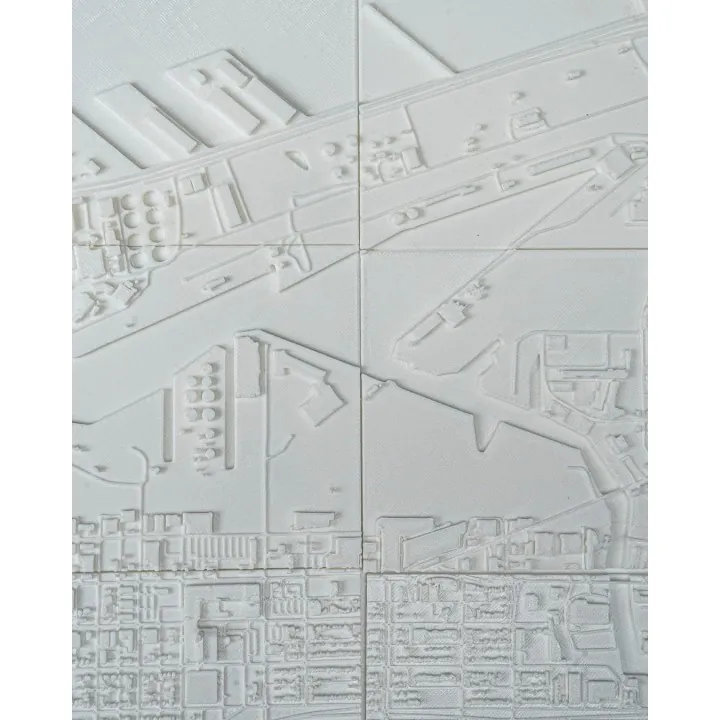 Carte 3D Relief Milwaukee – Made in Occitanie