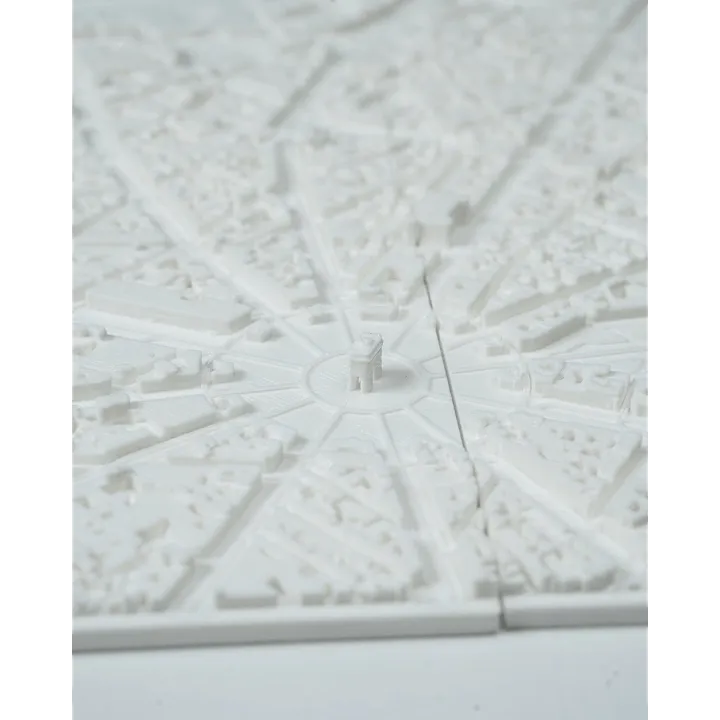 Carte Paris 3D en relief – Déco murale Made in Occitanie