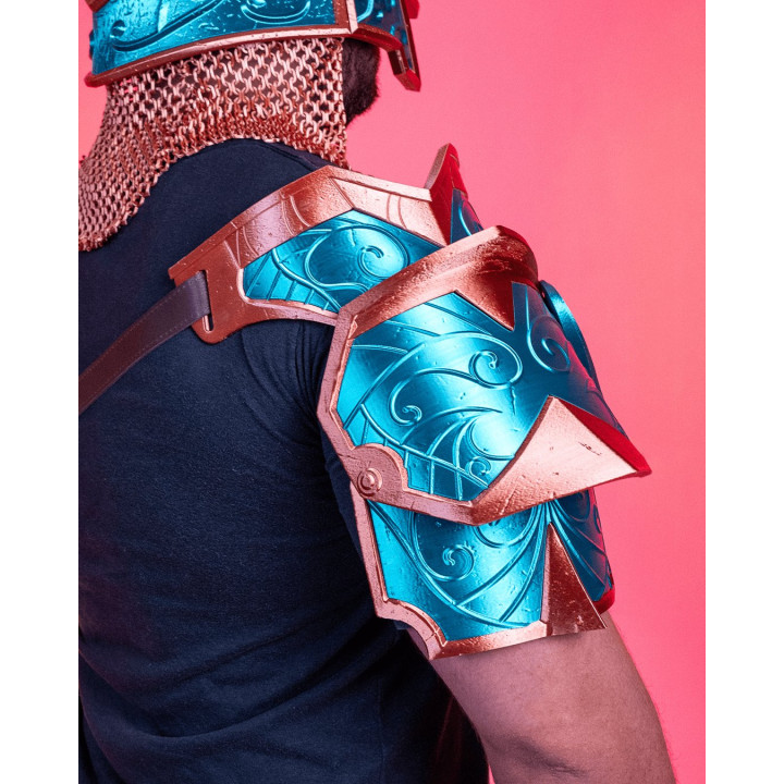 Épaulière Sylvan Guard – Armure Elfique De Cosplay