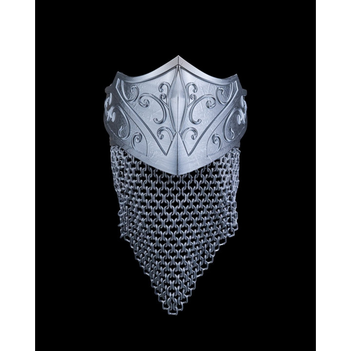 Couronne Umbral Ruler – Diadème Médiéval Avec Cotte De Mailles