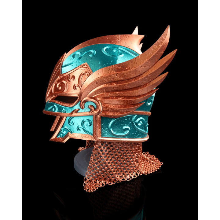 Casque Sylvan Guard – Heaume Elfique Fantaisie Avec Cotte De Mailles