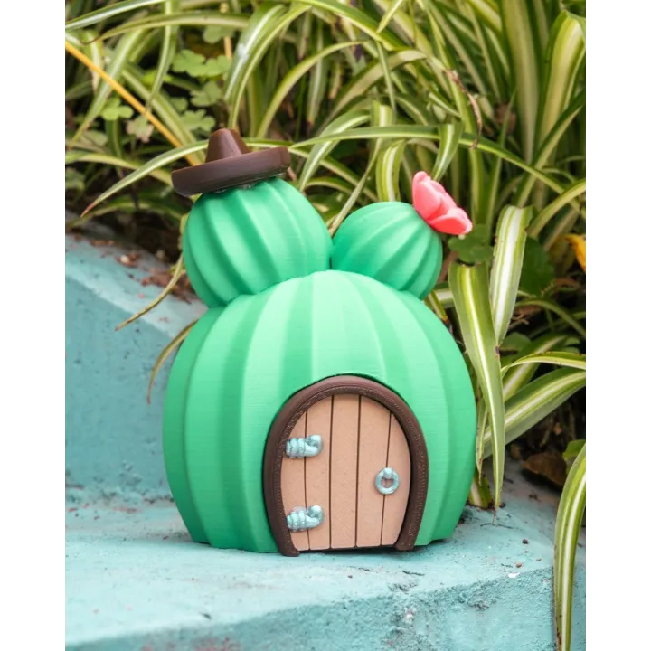 Maison Cactus – Sculpture Décorative Originale