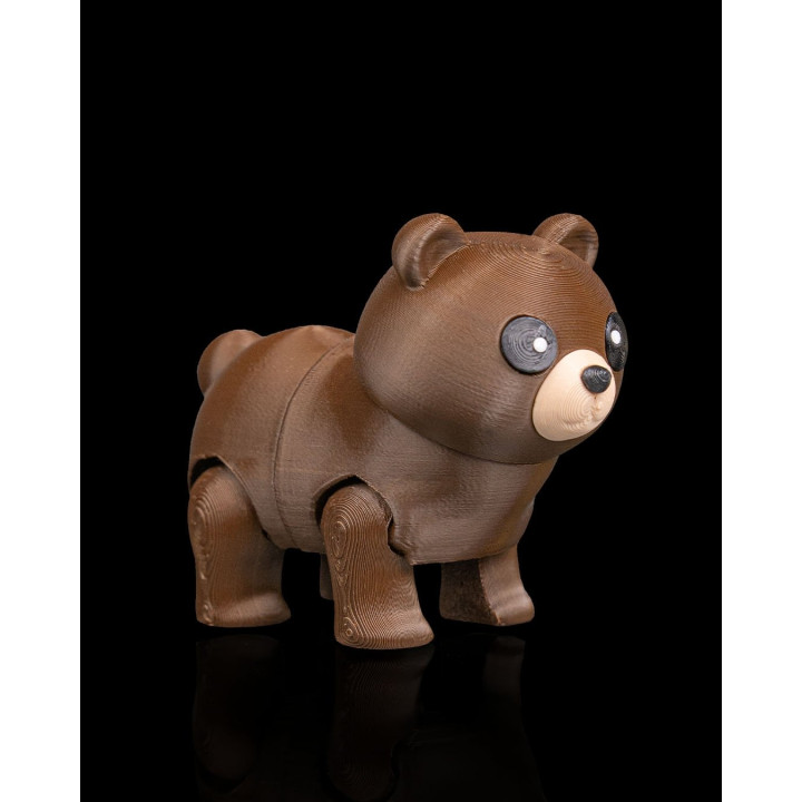 Ourson De La Forêt – Figurine Décorative Multicolore