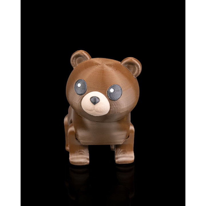 Ourson De La Forêt – Figurine Décorative Multicolore