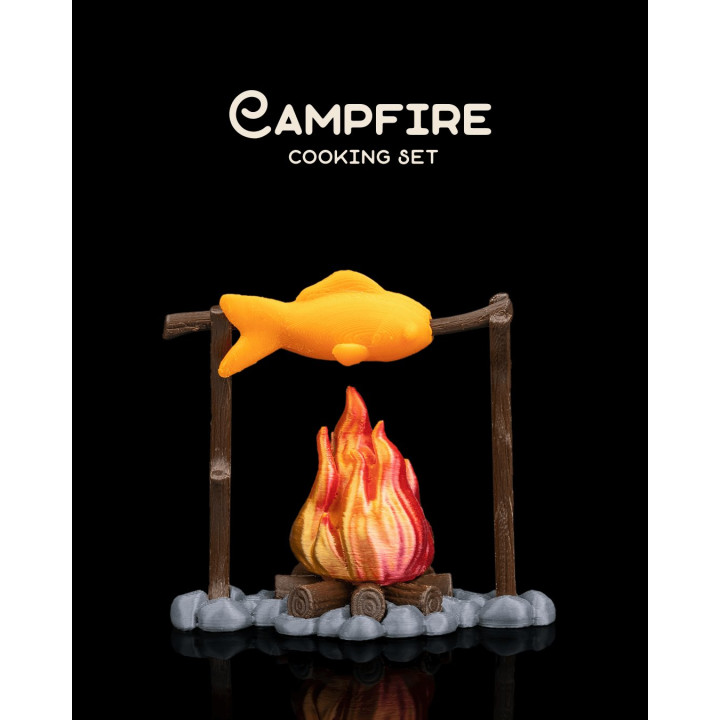 Feu De Camp Miniature – Set Cuisine Outdoor Décoratif
