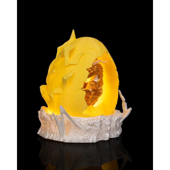 Thunder Bringer – Lampe Dragonneau Dans Son Œuf De Tempête